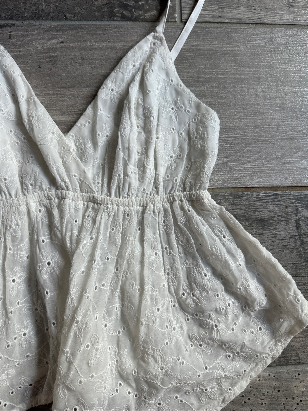 Hollister Eyelet Babydoll Top - Picture 2 of 4
